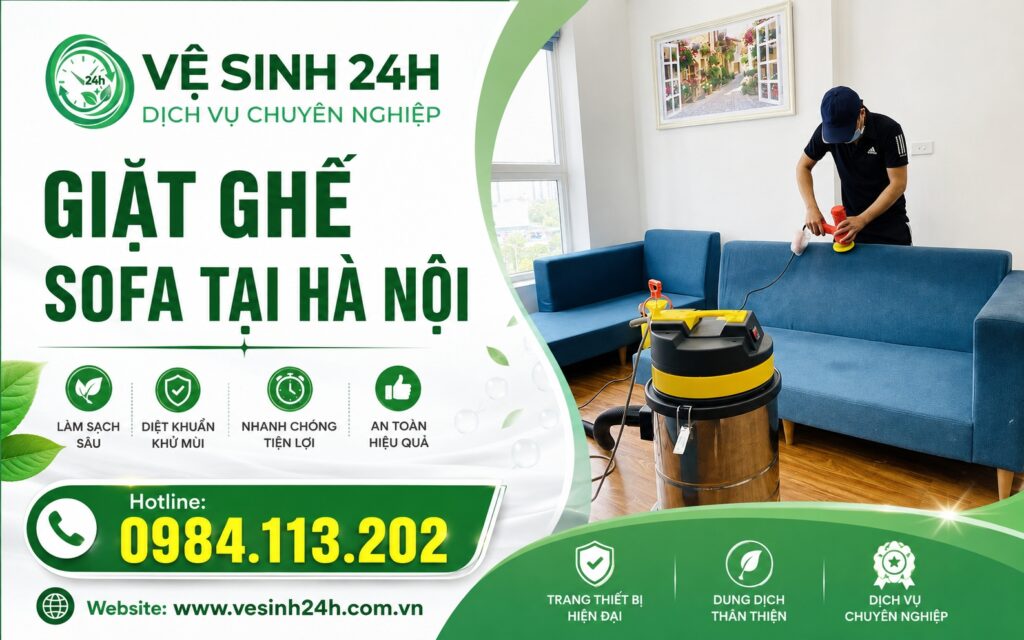 Banner giặt ghế sofa tại Hà Nội