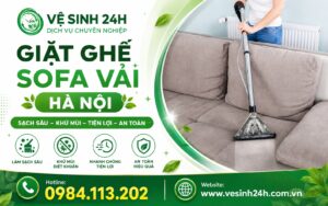 Banner giặt ghế sofa vải Hà Nội