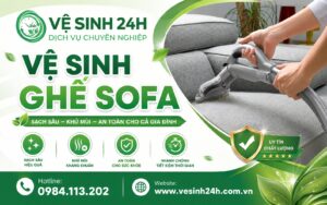 Banner vệ sinh ghế sofa