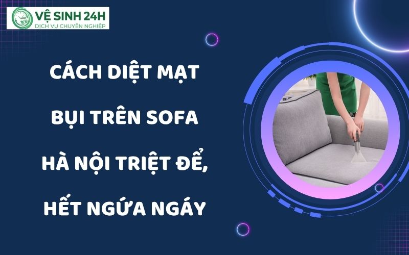 Cách diệt mạt bụi trên sofa Hà Nội