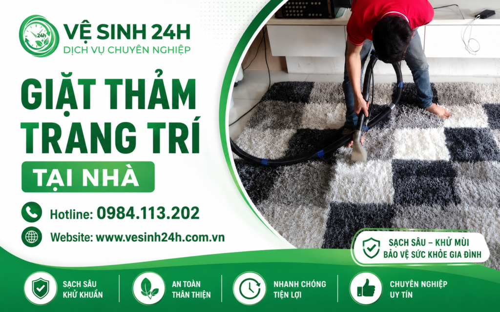 Banner giat tham trang tri tai nha
