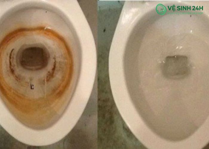 Cách tẩy vết ố vàng trên bồn cầu (3) Cách tẩy vết ố vàng trên bồn cầu (3)