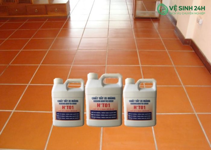 Cách tẩy xi măng trên nền gạch đỏ (2) Cách tẩy xi măng trên nền gạch đỏ (2)
