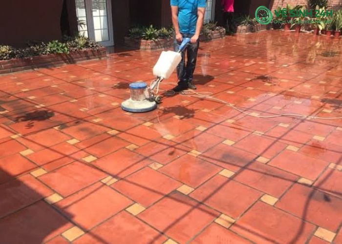 Cách tẩy xi măng trên nền gạch đỏ (4) Cách tẩy xi măng trên nền gạch đỏ (4)