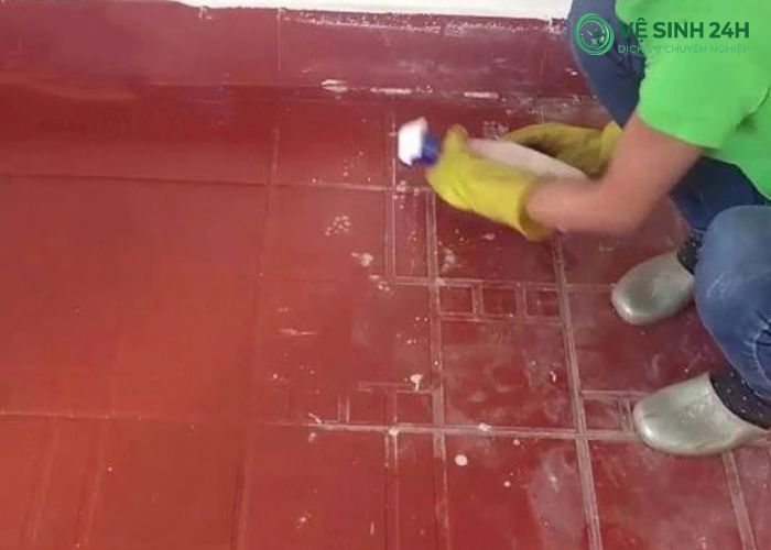 Cách tẩy xi măng trên nền gạch đỏ Cách tẩy xi măng trên nền gạch đỏ