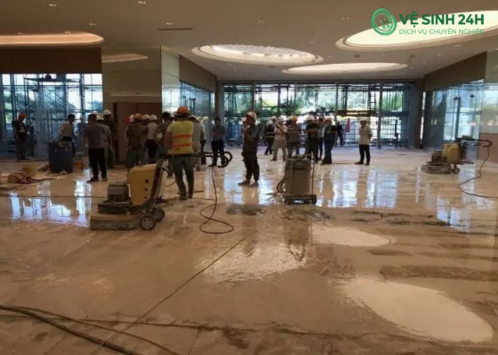 Dịch vụ đánh bóng sàn đá Hà Nội