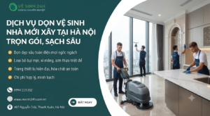 Thuê dọn vệ sinh nhà mới xây Hà Nội
