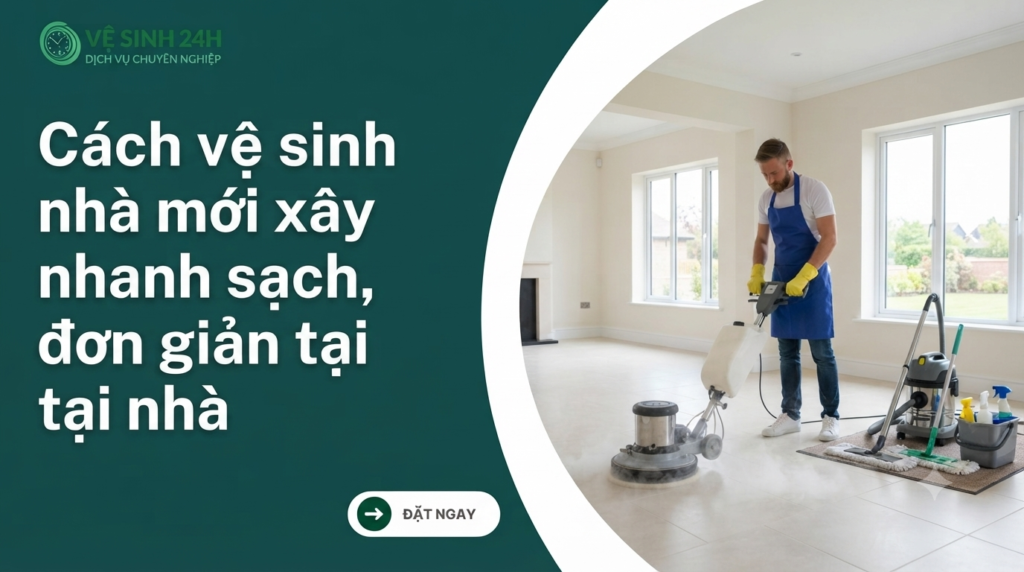Cách vệ sinh nhà mới xây nhanh sạch