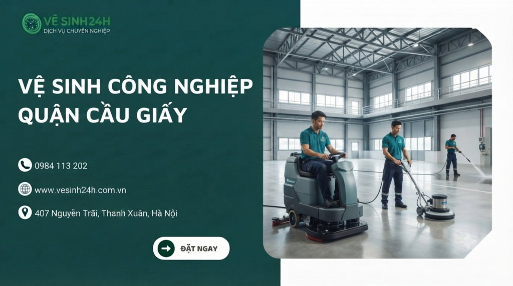 Vệ sinh công nghiệp quận Cầu Giấy