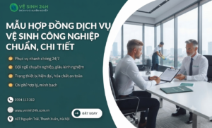 Mẫu hợp đồng dịch vụ vệ sinh công nghiệp