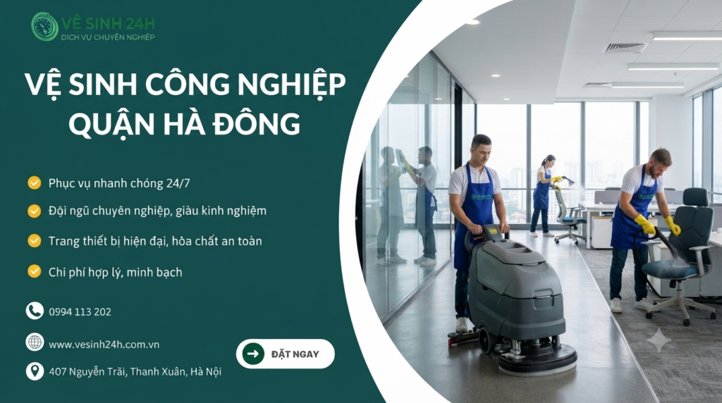 Vệ sinh công nghiệp quận Hà Đông