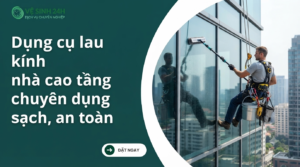 Dụng cụ lau kính nhà cao tầng chuyên dụng