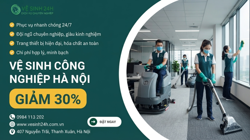 vệ sinh công nghiệp Hà Nội giá rẻ